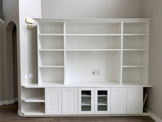 Painted entertainment center