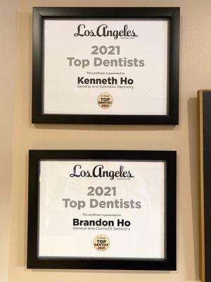 2021 Los Angeles Magazine Top Dentists