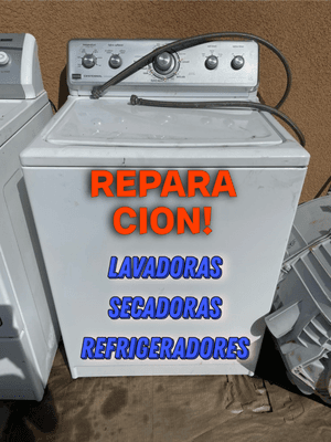 Washer and Dryer Repair. Reparacion de lavadoras y secadoras.