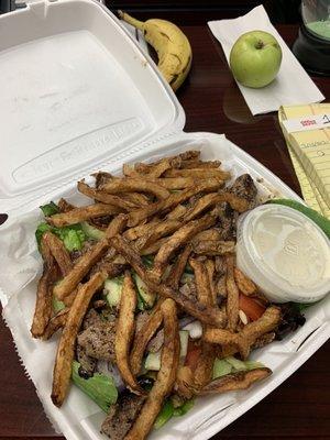 Steak Salad.  Good for work week lunch.