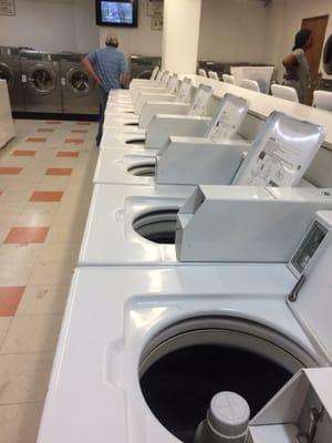 Real clean machines  $1.25 top load $3.00 and $4.00 for larger front loading machines Dryers .25