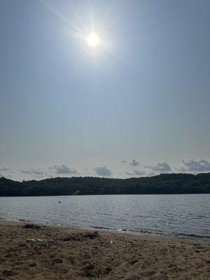 Beautiful sandy beach and clean water!