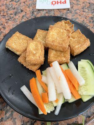 Fry tofu