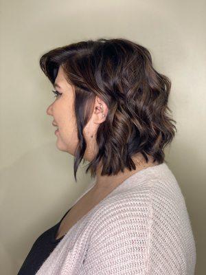 Soft and subtle highlights are a great way to make your hair appear more shiny and thick.