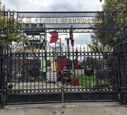 Ornate front gate