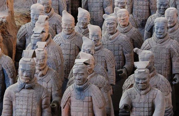 The Terracotta Army in Xi'an, Shaanxi, China