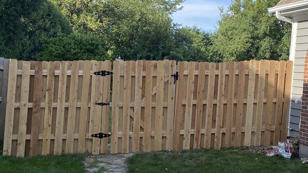 Cedar fence