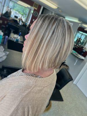 Blonde highlights