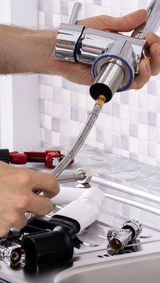 Kitchen faucet installation