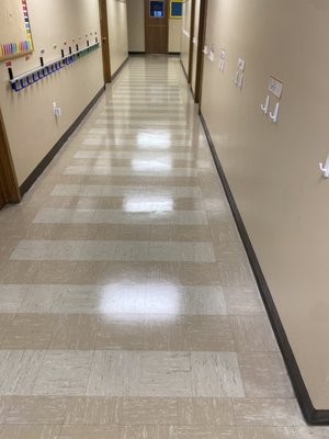 Waxing floor