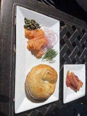 Salmon bagel