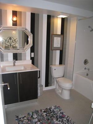 Bathroom remodel in Marina Del Rey loft.