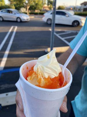 Orange Ice with Dole Whip