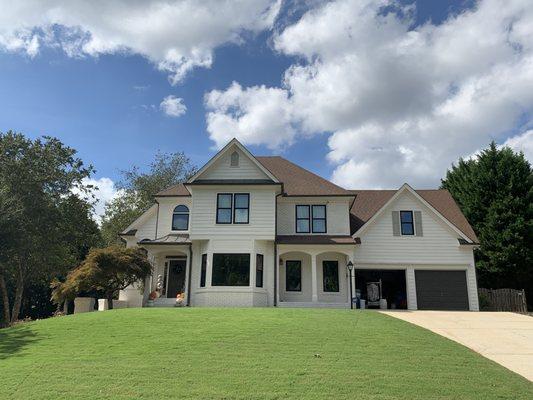 Full Home Black Exterior Windows