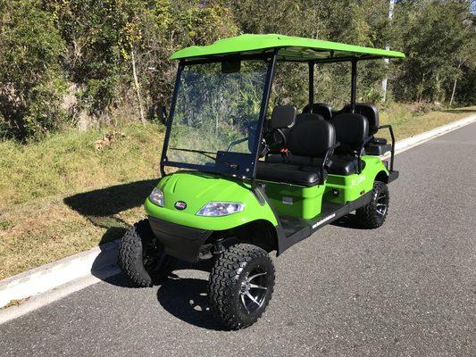 6 Passenger Back to Back Eclipse Lifted Golf Cart