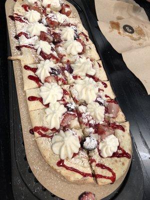 This desert pizza was the bomb.com!