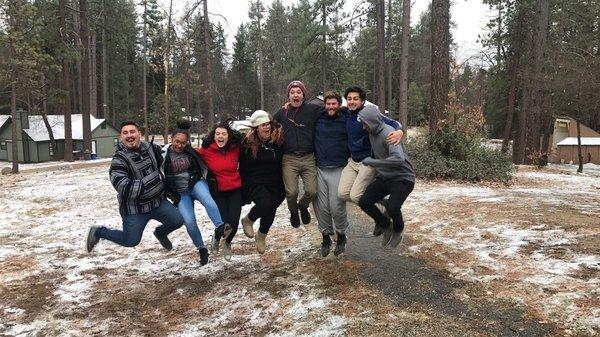 Jr High & High School sponsors on Winter Trip to Idyllwild