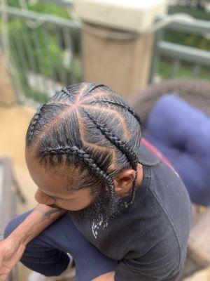 Mens braids (full head) 80$