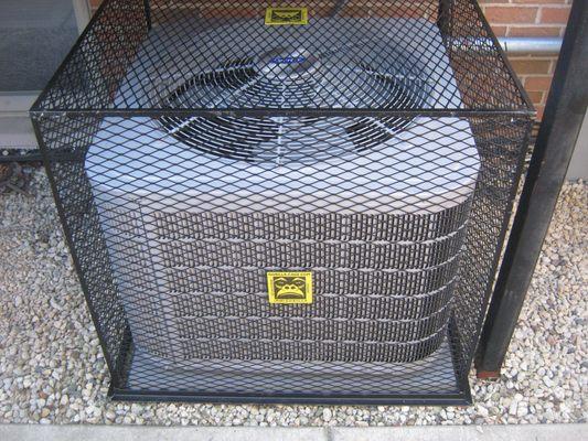 Mesh Style Cage - Cage price is based on the size of your unit. Installation price is seperate.