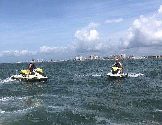 Out in the Ocean with Nice View Coast Line