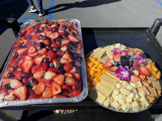 Build your own Bionicos( w/ all toppings )  & cheese/cracker platters