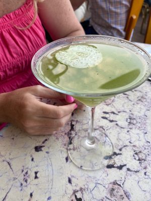 The Flagship - cucumber basil martini