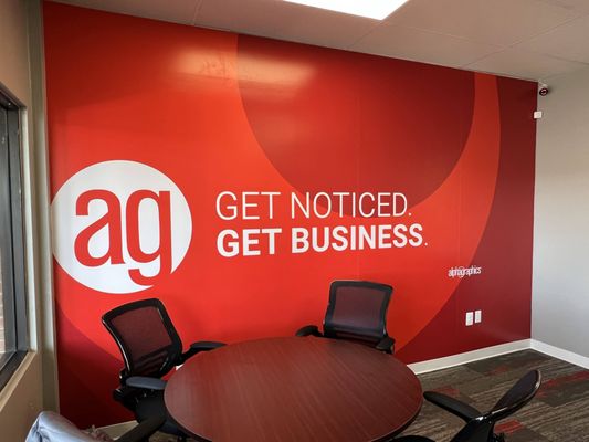 Our fully Design, Printed, and Installed Wall Graphics.
 Way of Representation,
 Get Noticed. Get Business.