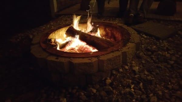 Nothing like a fire to relax in the evening on a crisp fall night!