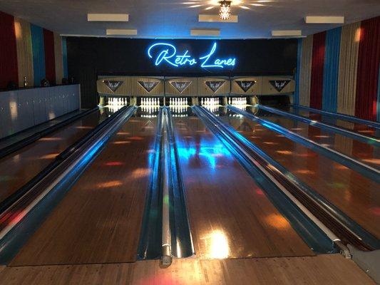 Disco bowling late at night!