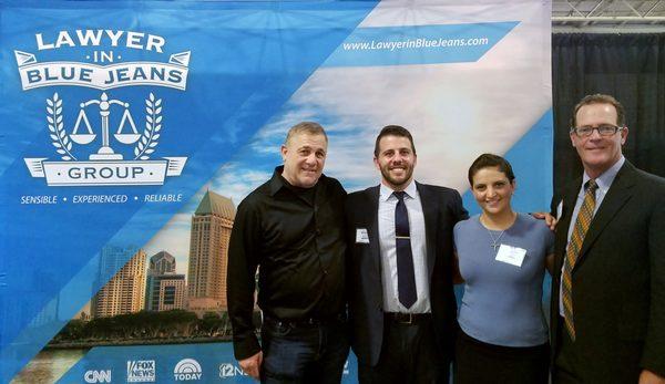 Jeff, Justin, Krista, and Jim at the Successful Aging Expo at the Del Mar Fairgrounds