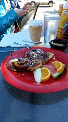 Cinnamon roll french toast