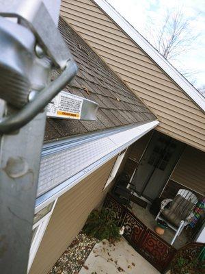 Gutter protection installation