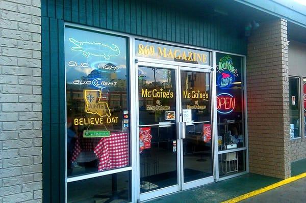 Door entrance to McGuire's of New Orleans