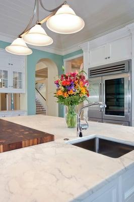 White Carrara Kitchen marble