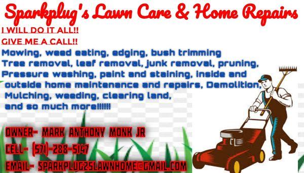 Sparkplug's Lawn Care & Home Repairs