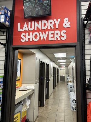 Laundry and showers