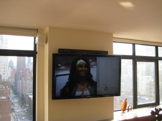 LED Smart TV Installation Manhattan Apartment