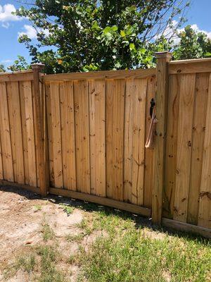 Wood Fence example