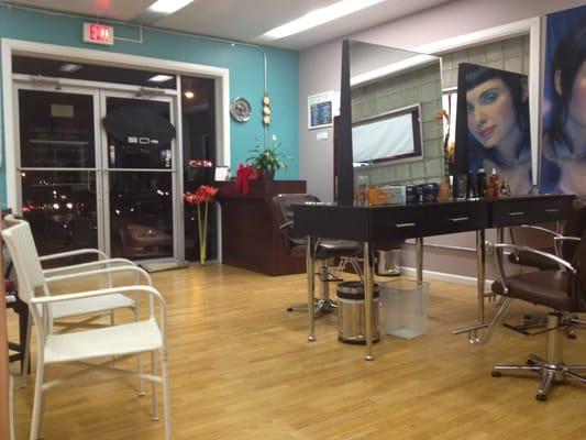 Inside of the salon