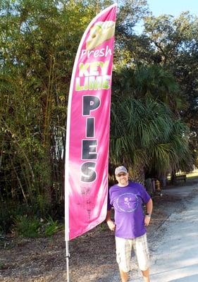 Come visit us at The 3rd Street Farmers Market each Saturday from 7:30am-11am - Look for the flag and try a free sample of Key Lime Pie