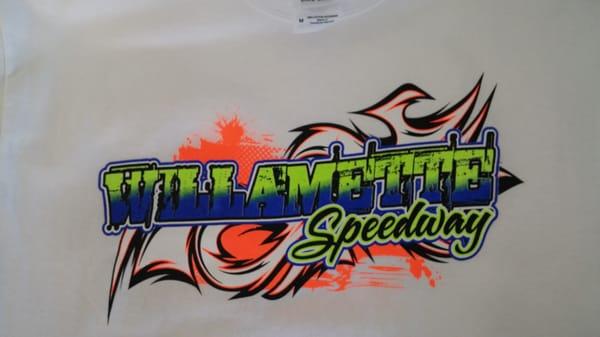 Screen printed race shirts