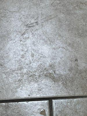 Dirty floor, poorly mopped floor.