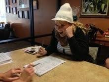 Brooke Cooke signing on her new home!