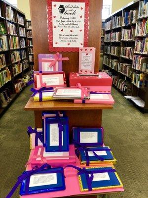 Blind Date with a Book at the Woodhaven Library. Genius!