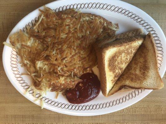 My Usual - Patty Melt and Hash Browns