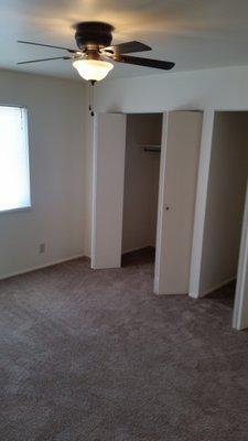 Master features a walk-in or multiple closets