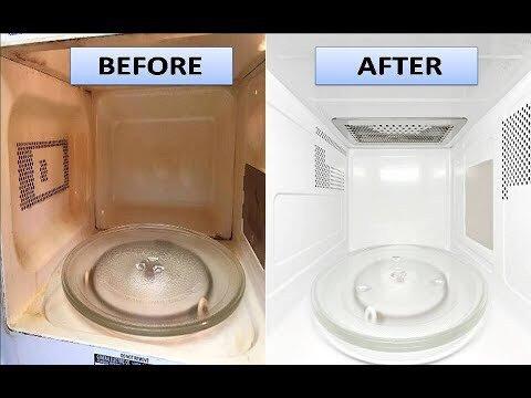 Microwave cleaning