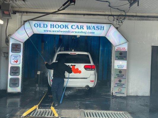 Wash entrance