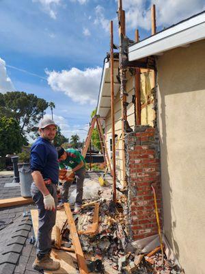 Chimney removal