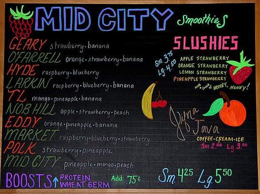 Smothies & Slushies at Mid City Market